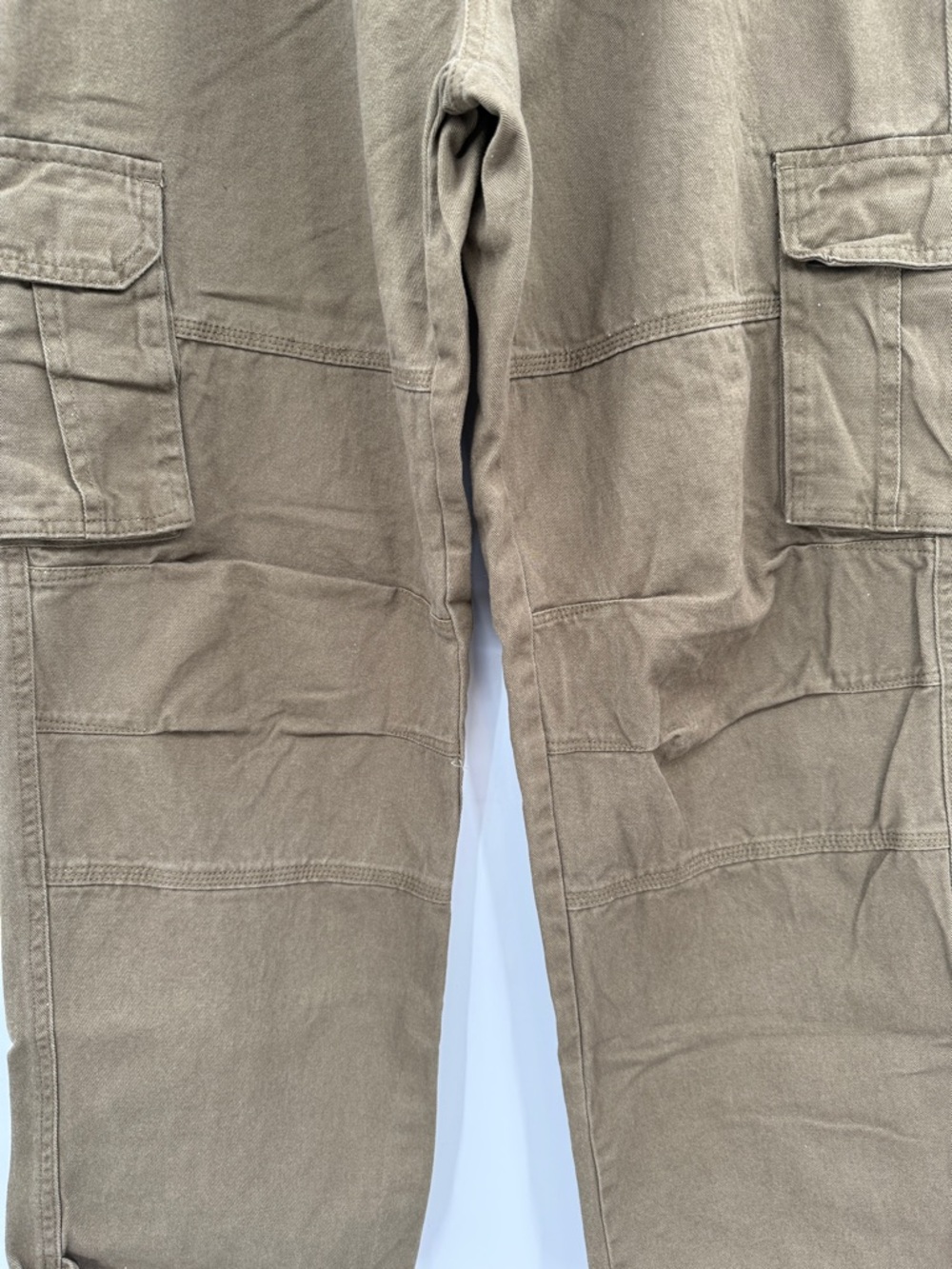 Straight Leg Cargo Pants in Olive Brown for Women Size L 30x27 “Overalls” - Picture 3 of 6